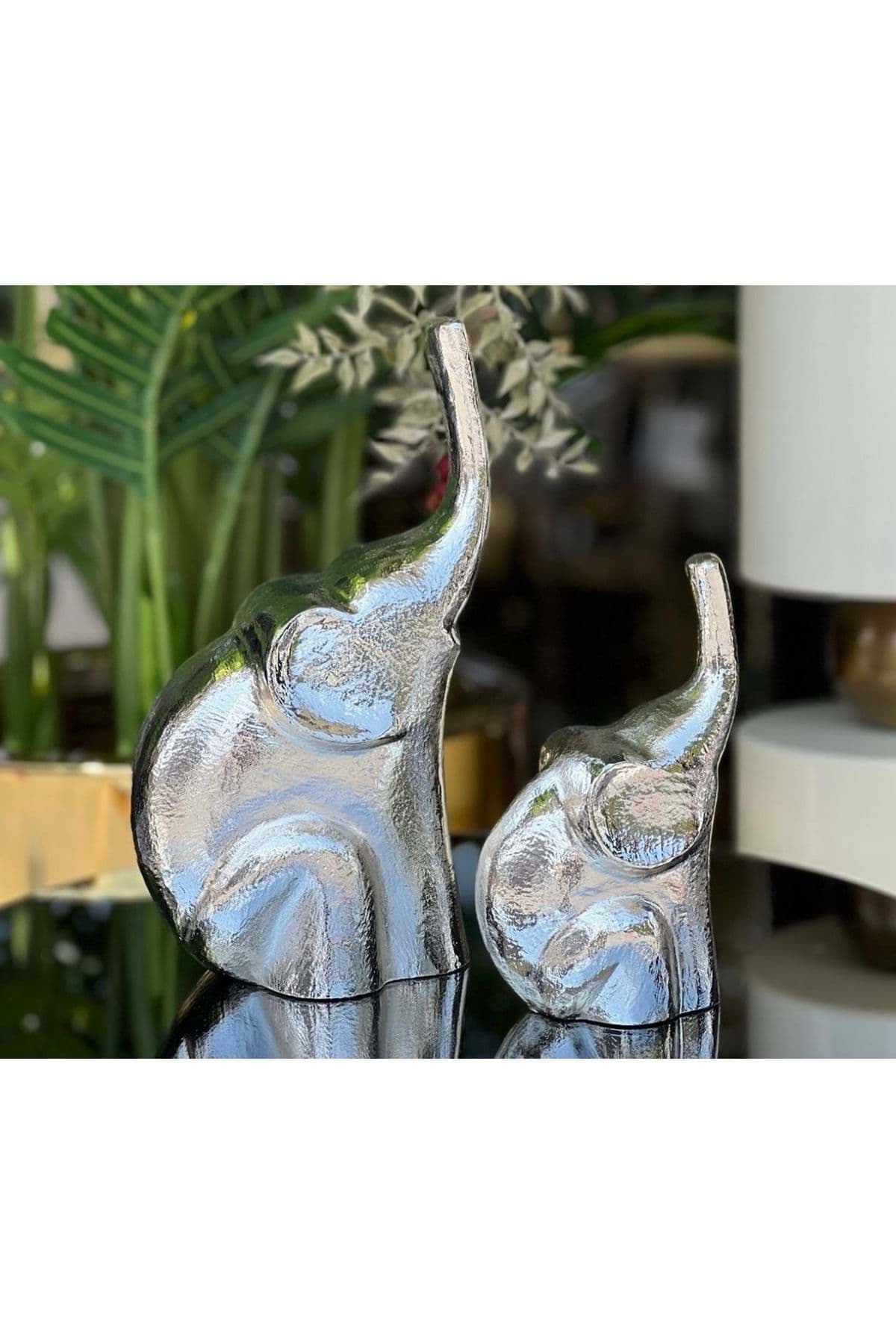 Dekoratif 2li Fil Obje resmi