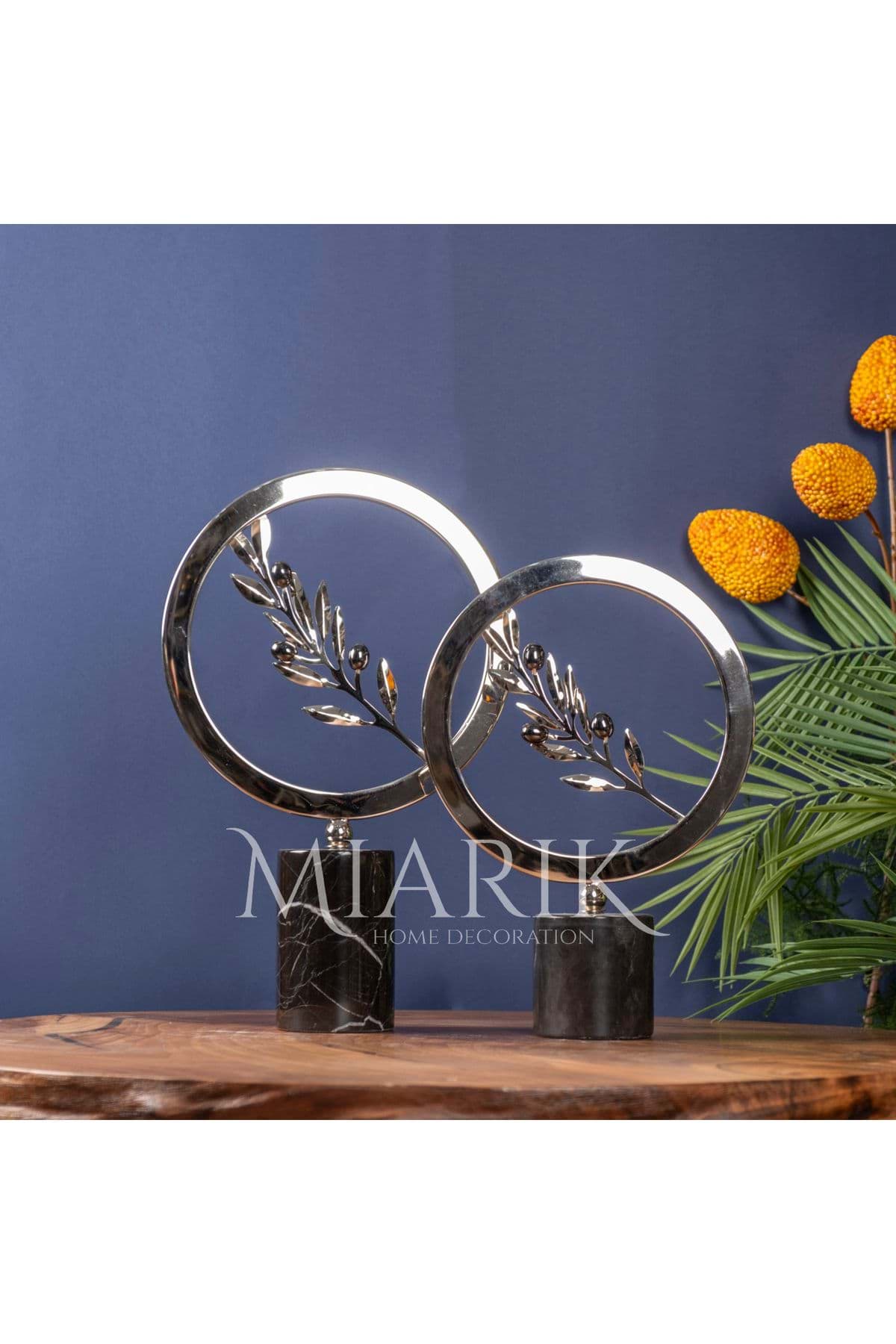 Dekoratif 2li Zeytin Dalı Profil Obje resmi