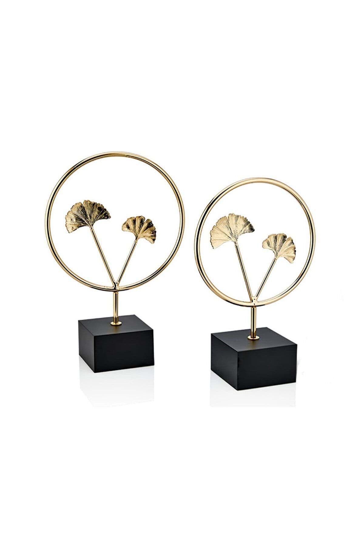 Dekoratif 2li Ginko Dekor Obje resmi