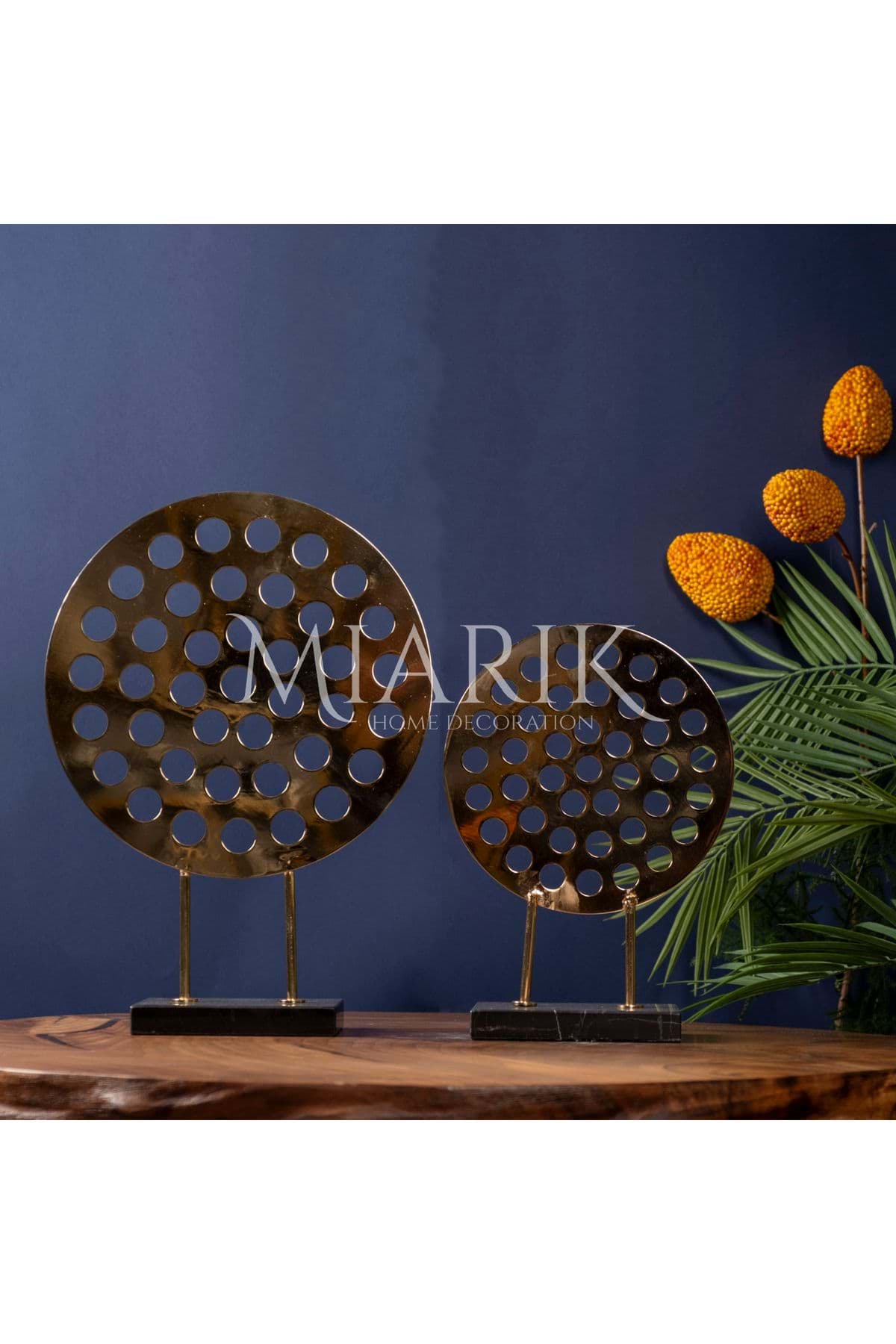 Dekoratif 2li Halka Obje resmi