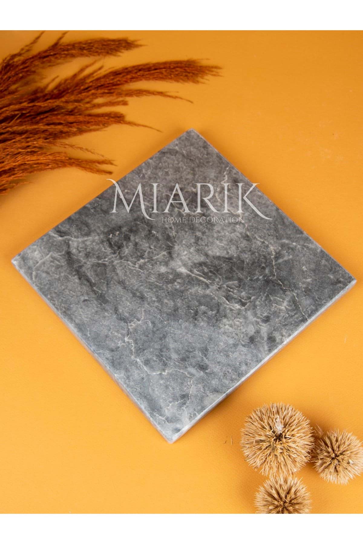 Dekoratif Mermer Kare 30 X 30 Cm Tepsı, Tabak,sunum resmi