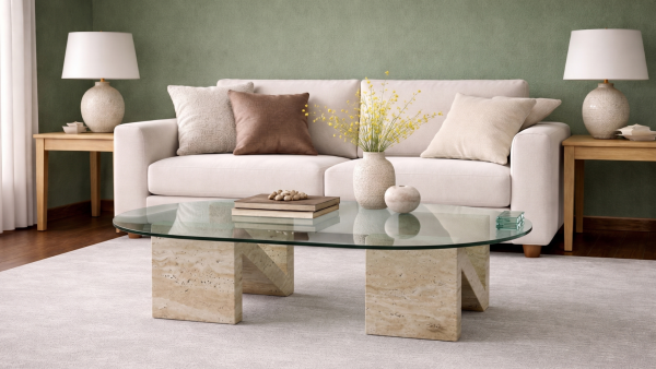 Remy-Silindir Ayak Geçmeli Orta Sehpa