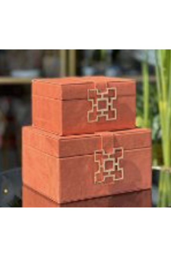 2 Kareli Deri Kutu 8x16 10x20 Cm