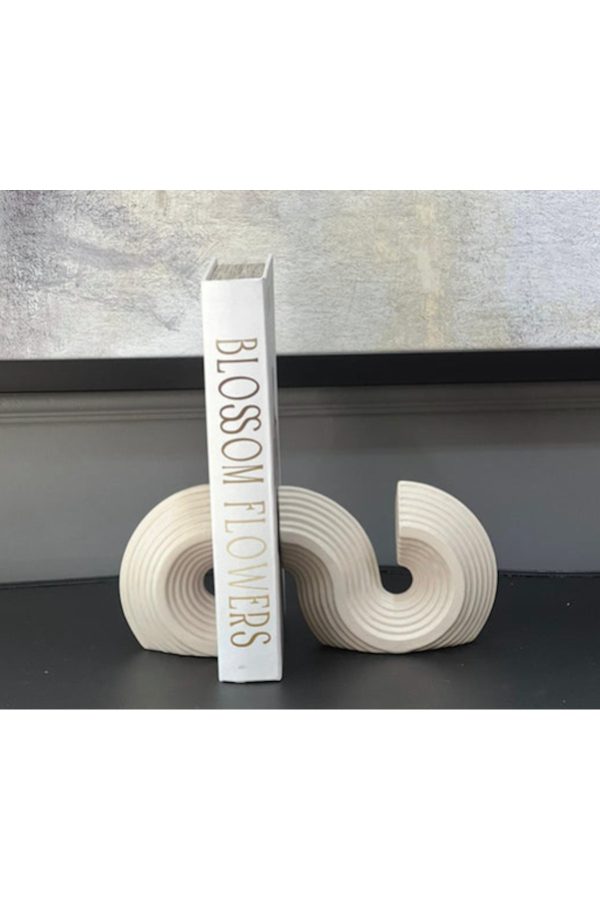 Dekoratif Doğal Traverten Mermer Kitap Tutucu