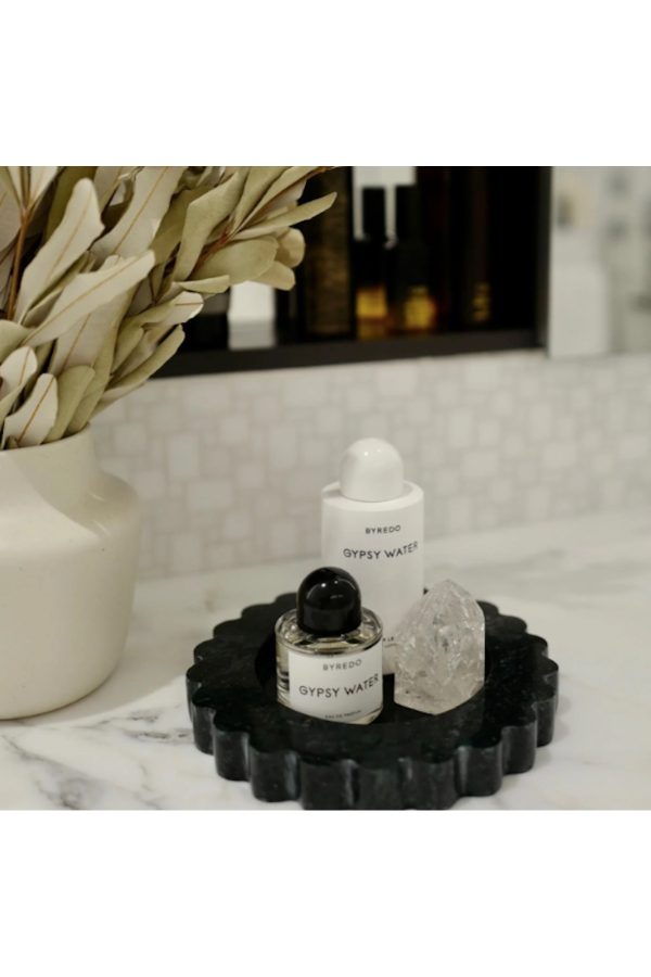 Dekoratif Yuvarlak Mermer Tepsi, Banyo Düzenleyici, Sunum Tabağı, Takılık