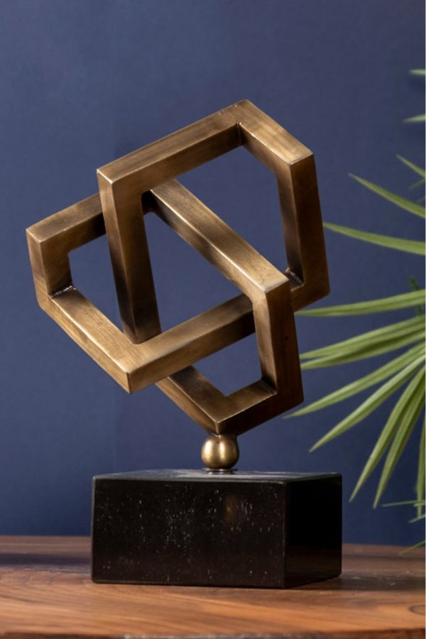 Dekoratif Geometrik Pirinç Obje