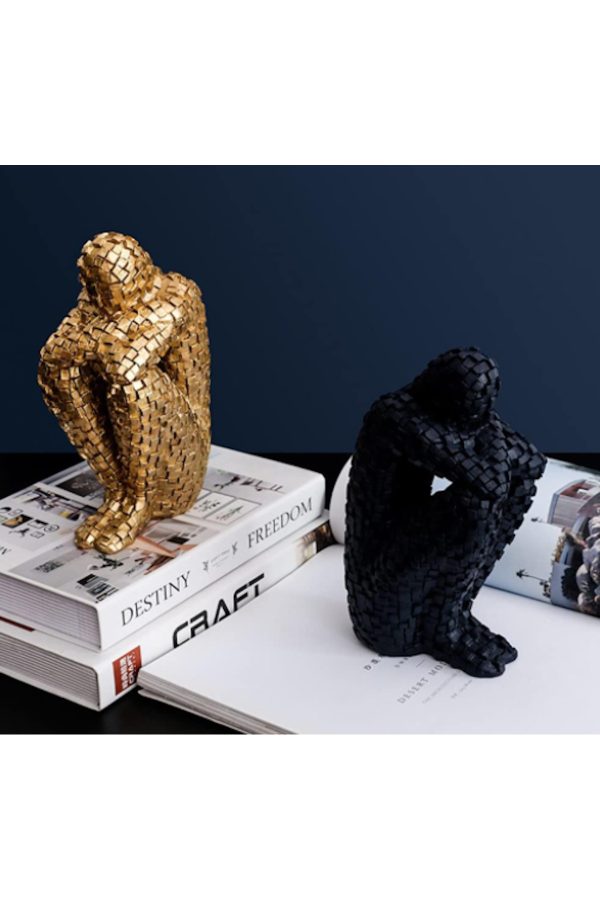 Dekoratif Puzzle Adam Kitap Tutucu