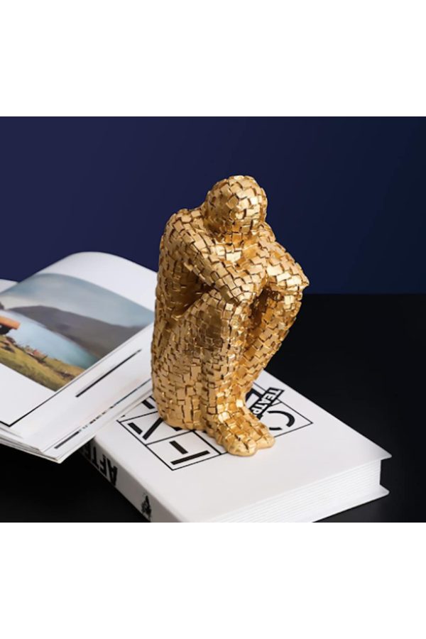 Dekoratif Puzzle Adam Kitap Tutucu